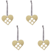 93882 - hjerte vedhæng, 4, guld v2_low res Guld hjerter AIRies julepynt
