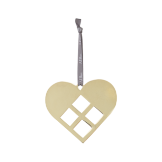 Guld hjerte AIRies julepynt