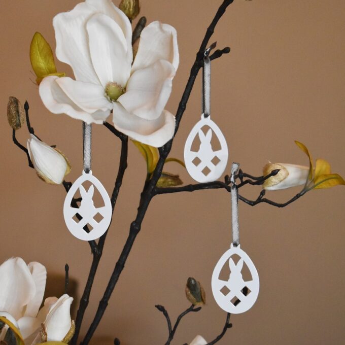 AIRies Easter 2021 - White egg 850x850 Airies påskepynt